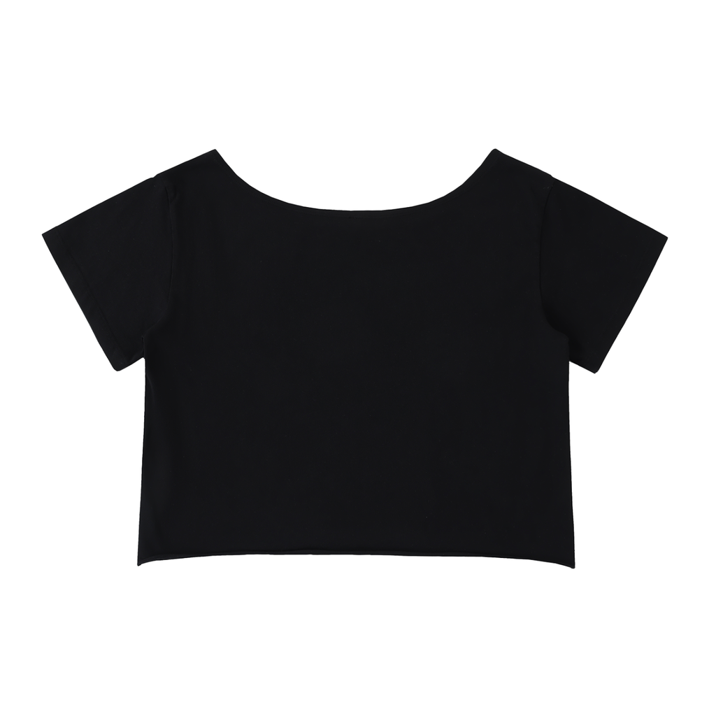 Off-Shoulder Rolled T-Shirt